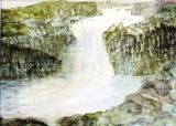 20 - June Cutler - Waterfall, Iceland - Watercolour.jpg